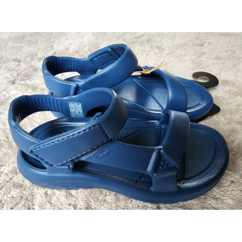 Teva Hurricane Drift Blue Lightweight Rubber Sandals Kids 13 1124072C-K